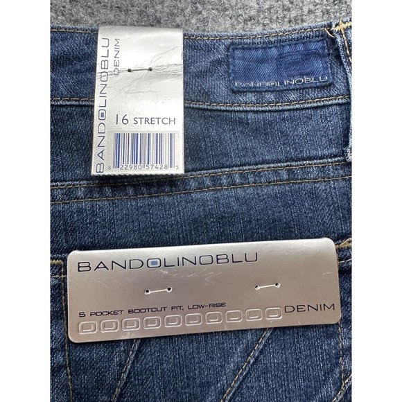 NWT Bandolino Blu Aria Womens Boot Cut Jeans Size 16 - Picture 3 of 12